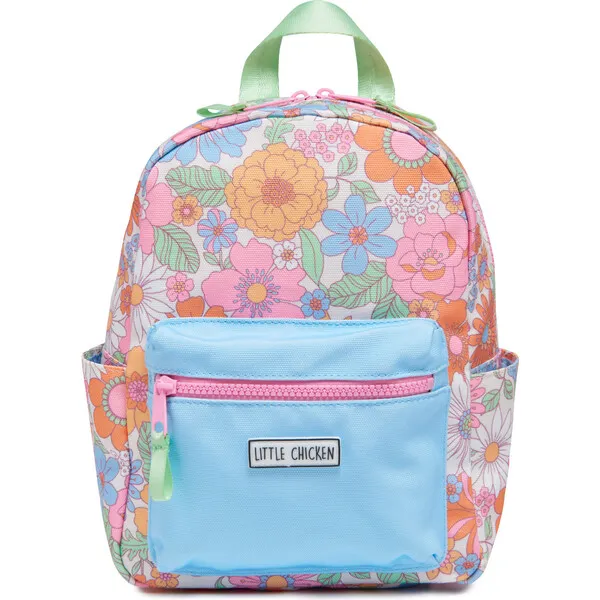 Little Chicken Mini Backpack, Floral