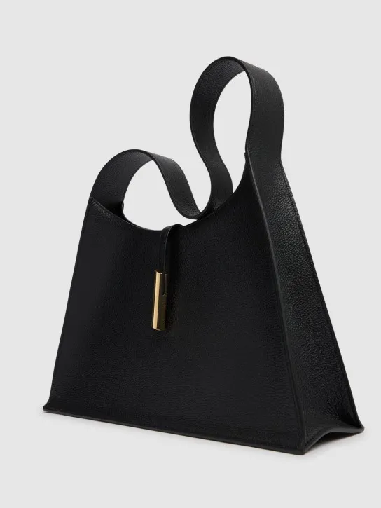 Little Liffner   Pointy grain leather shoulder bag 