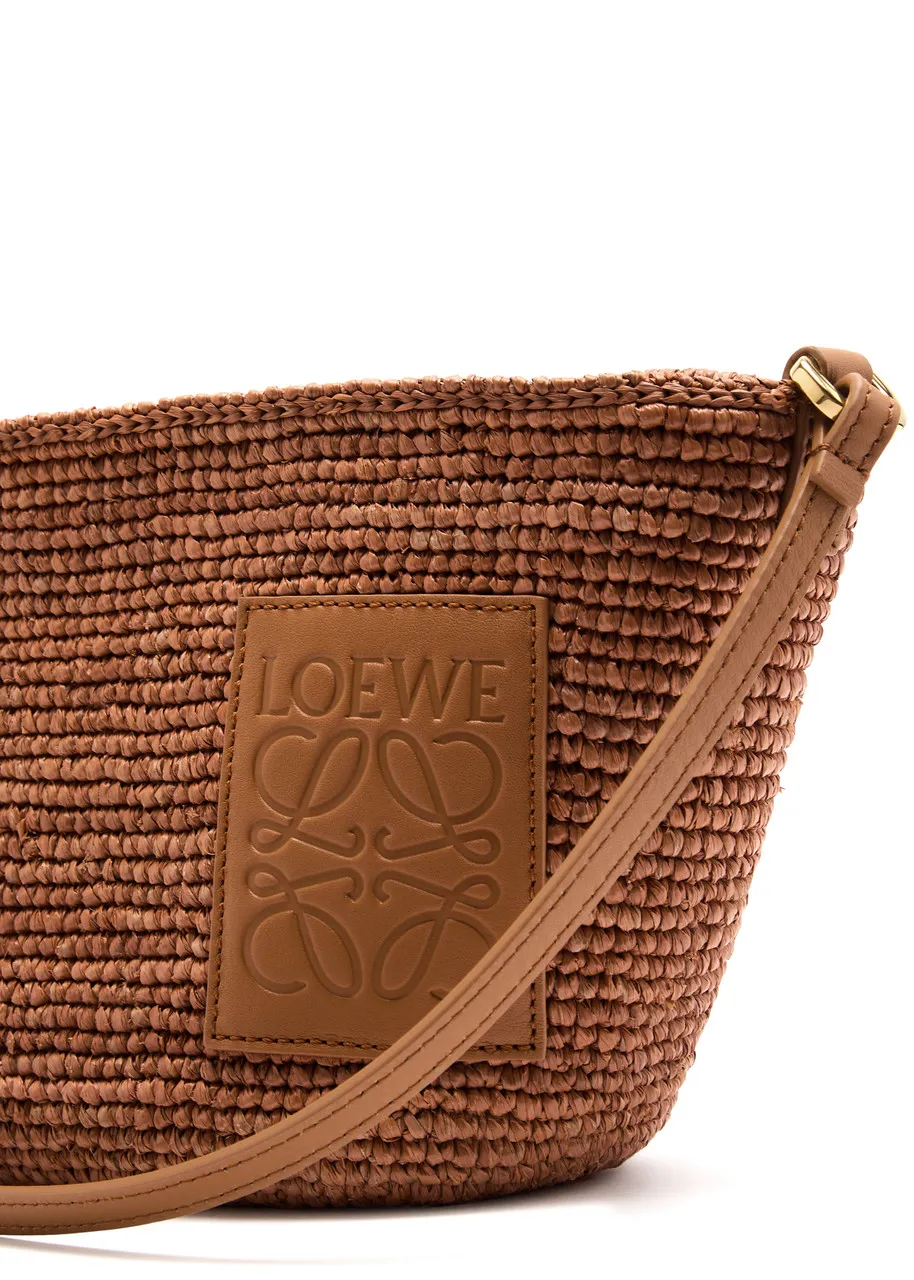 LOEWE X Paula's Ibiza Slit Pochette raffia cross-body bag  -                         -                     -               