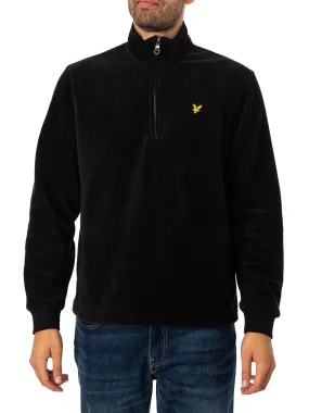 Lyle & Scott Fleece Quarter Zip - Jet Black