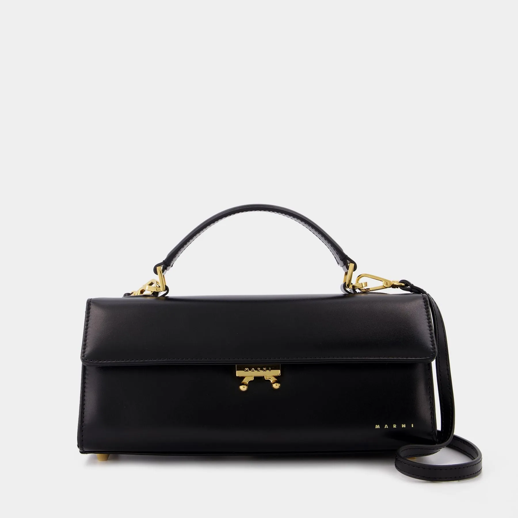 Marni  Relativity Bag Medium in Black Leather