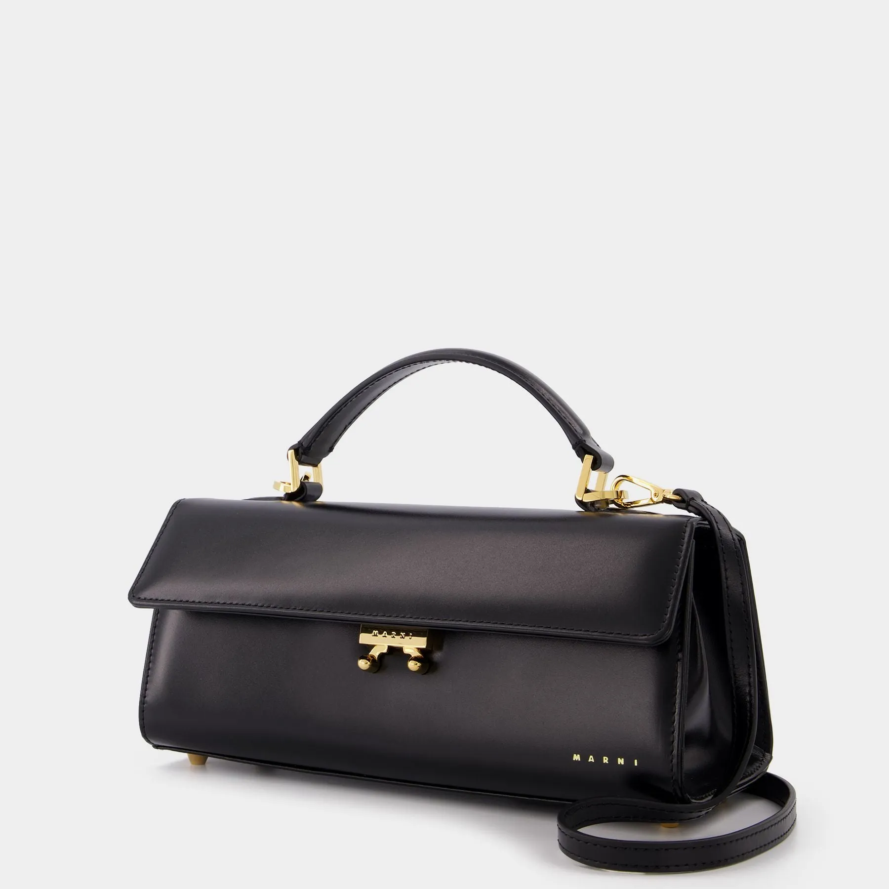 Marni  Relativity Bag Medium in Black Leather