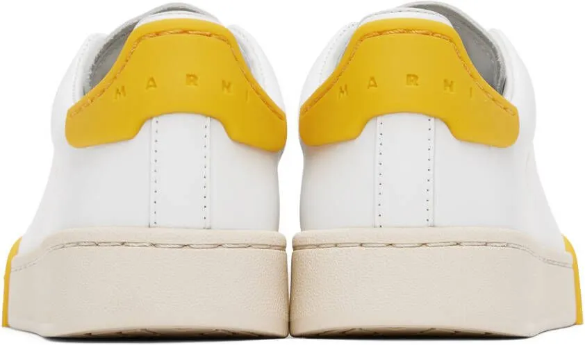 Marni White & Yellow Dada Bumper Sneakers