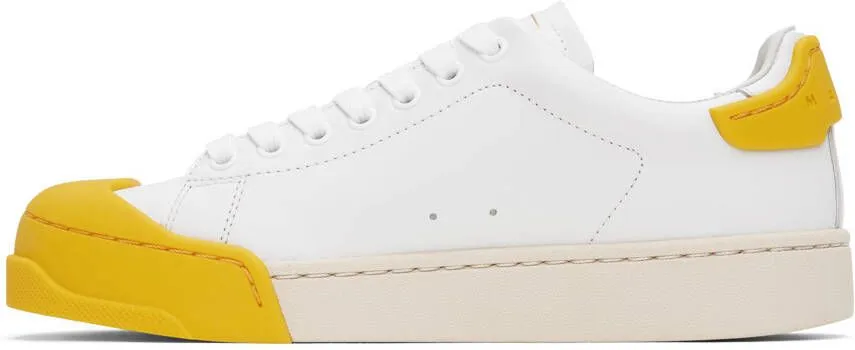 Marni White & Yellow Dada Bumper Sneakers