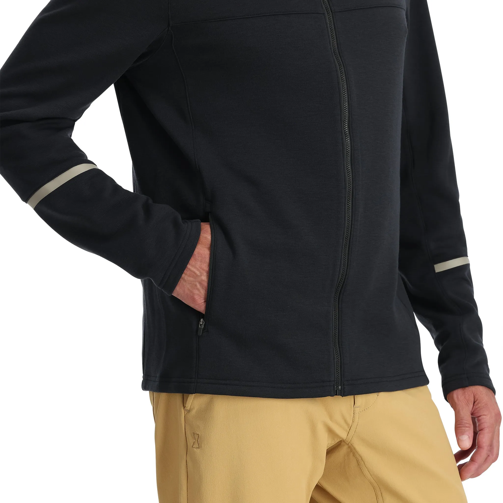 Mens Speed Fleece Full Zip - Black