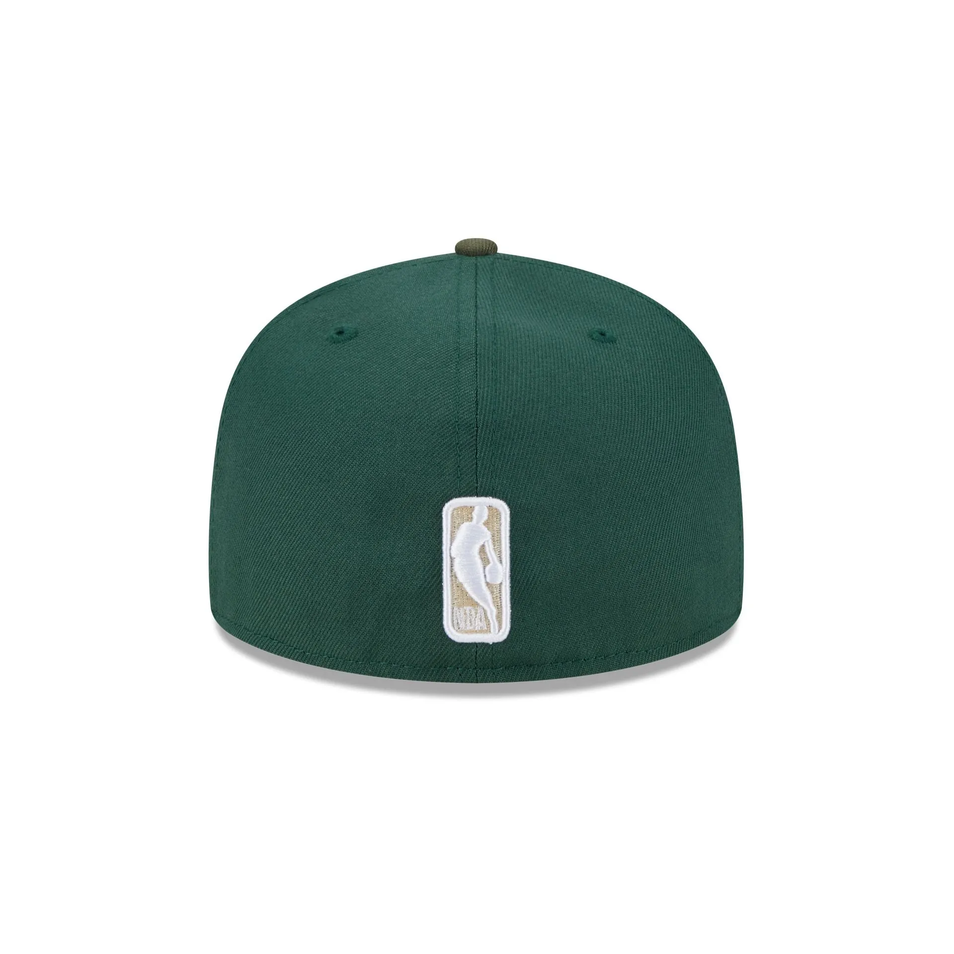 Milwaukee Bucks Olive Visor 59FIFTY Fitted Hat