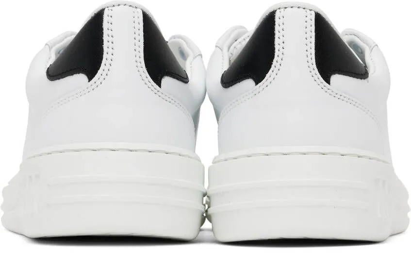 MSGM White Printed Sneakers