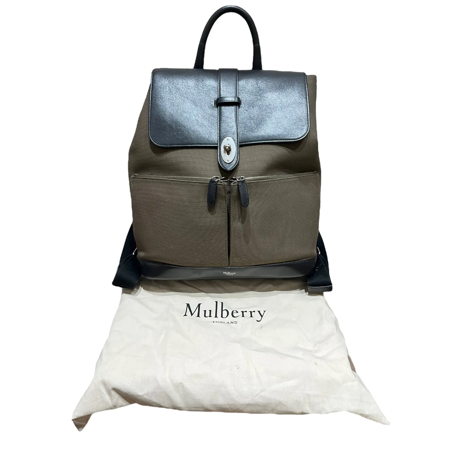 Mulberry Khaki and Black 'Reston' Backpack