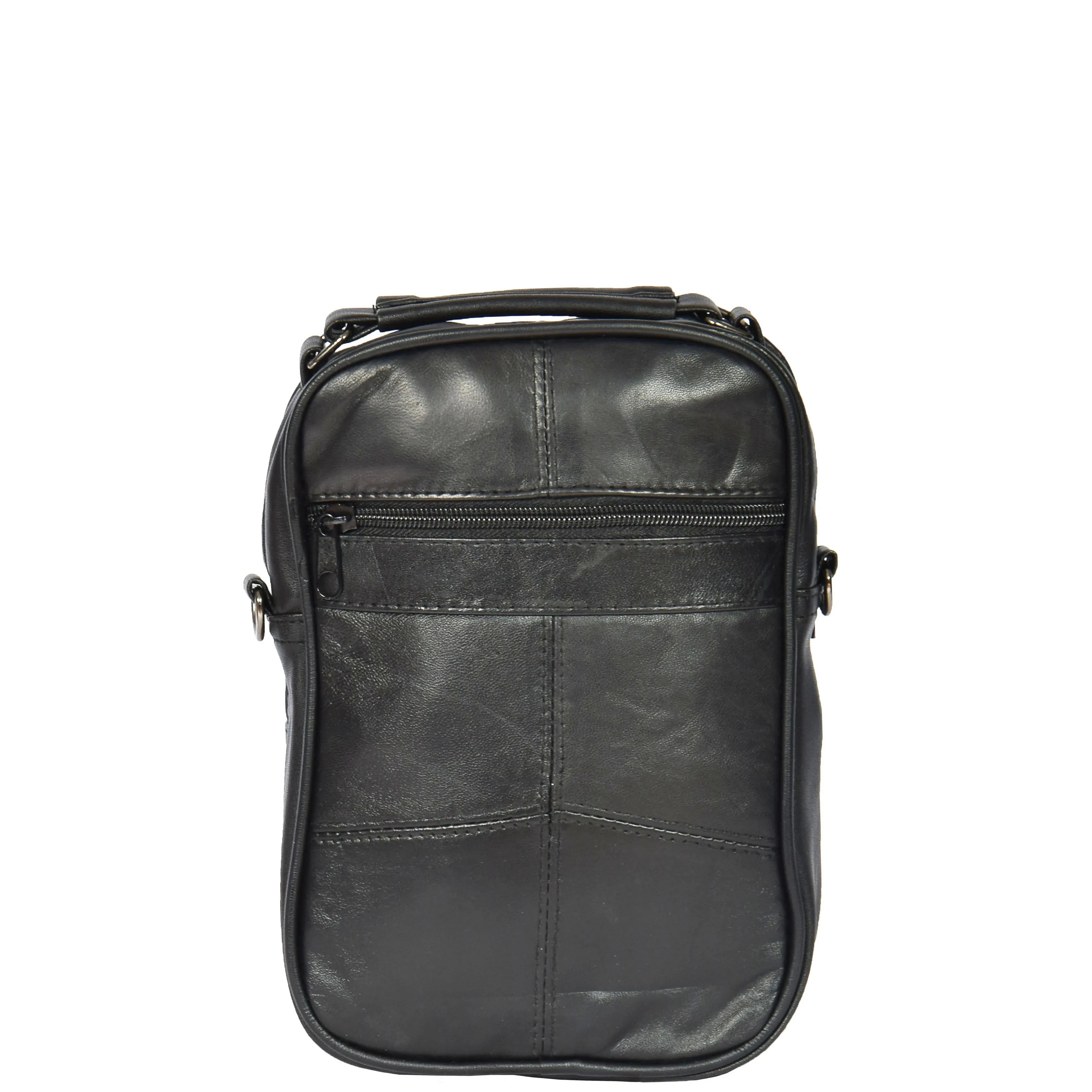 Multi Pocket Leather Bag HOL8541 Black