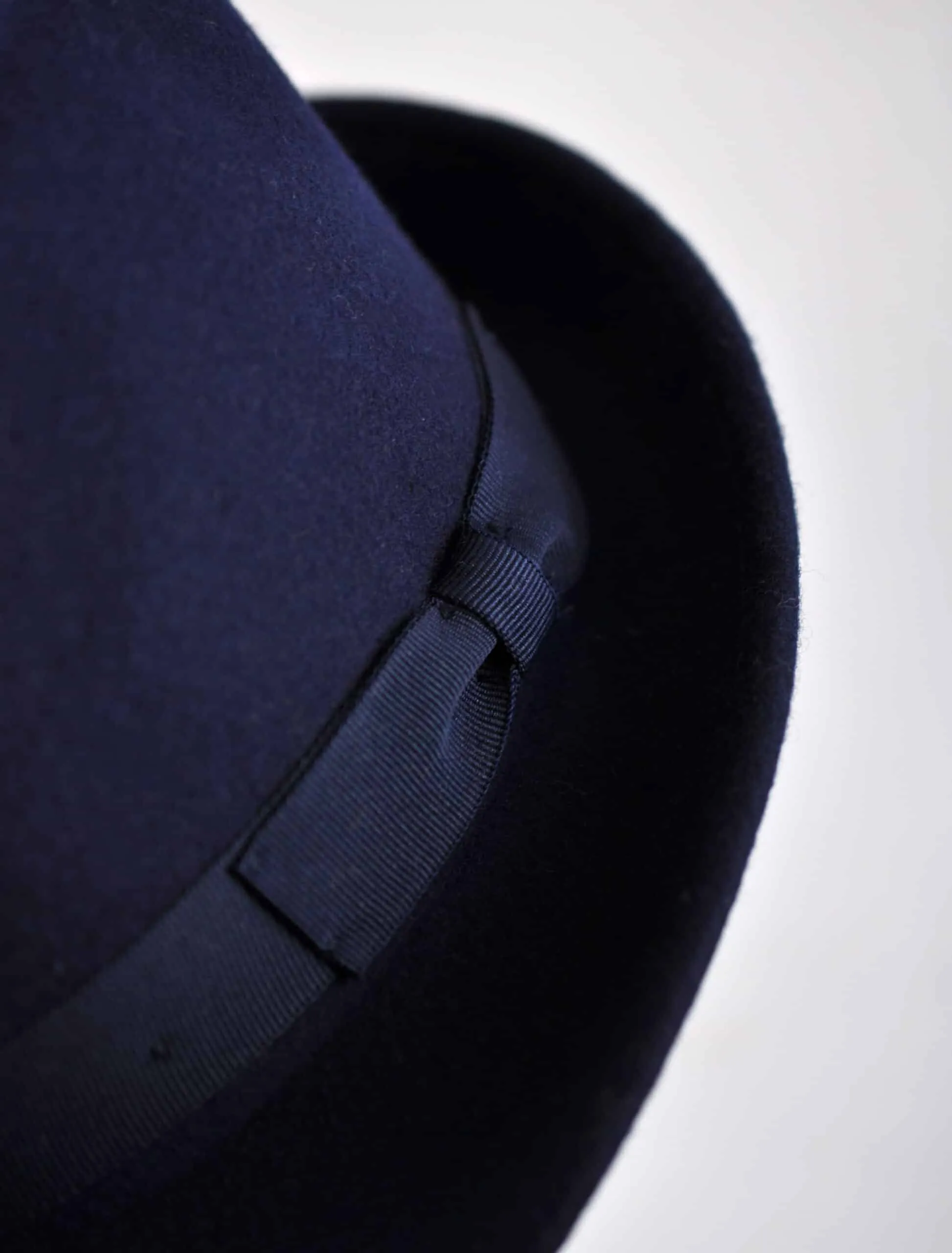 Navy Blue PorkPie Trilby Hat -