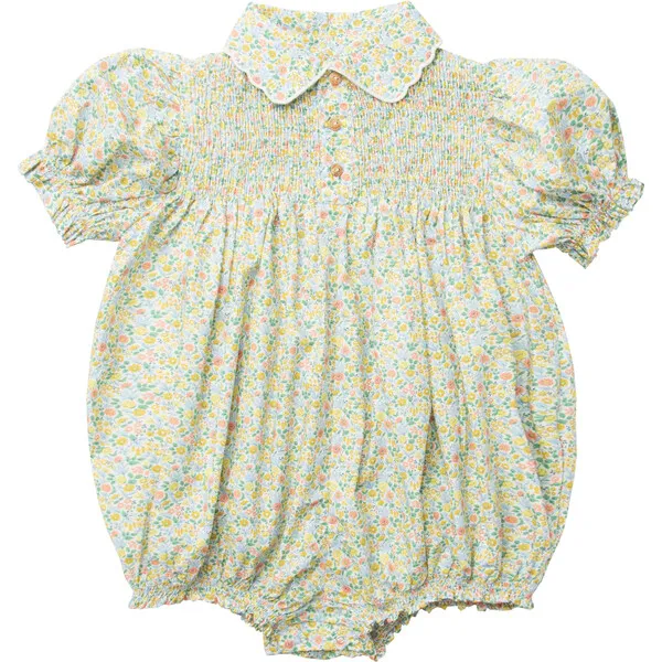 Nellie Quats Marco Polo Liberty Print Cotton Romper, Astrid Niva