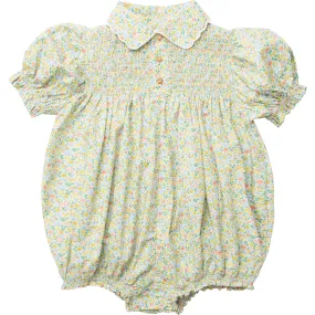 Nellie Quats Marco Polo Liberty Print Cotton Romper, Astrid Niva