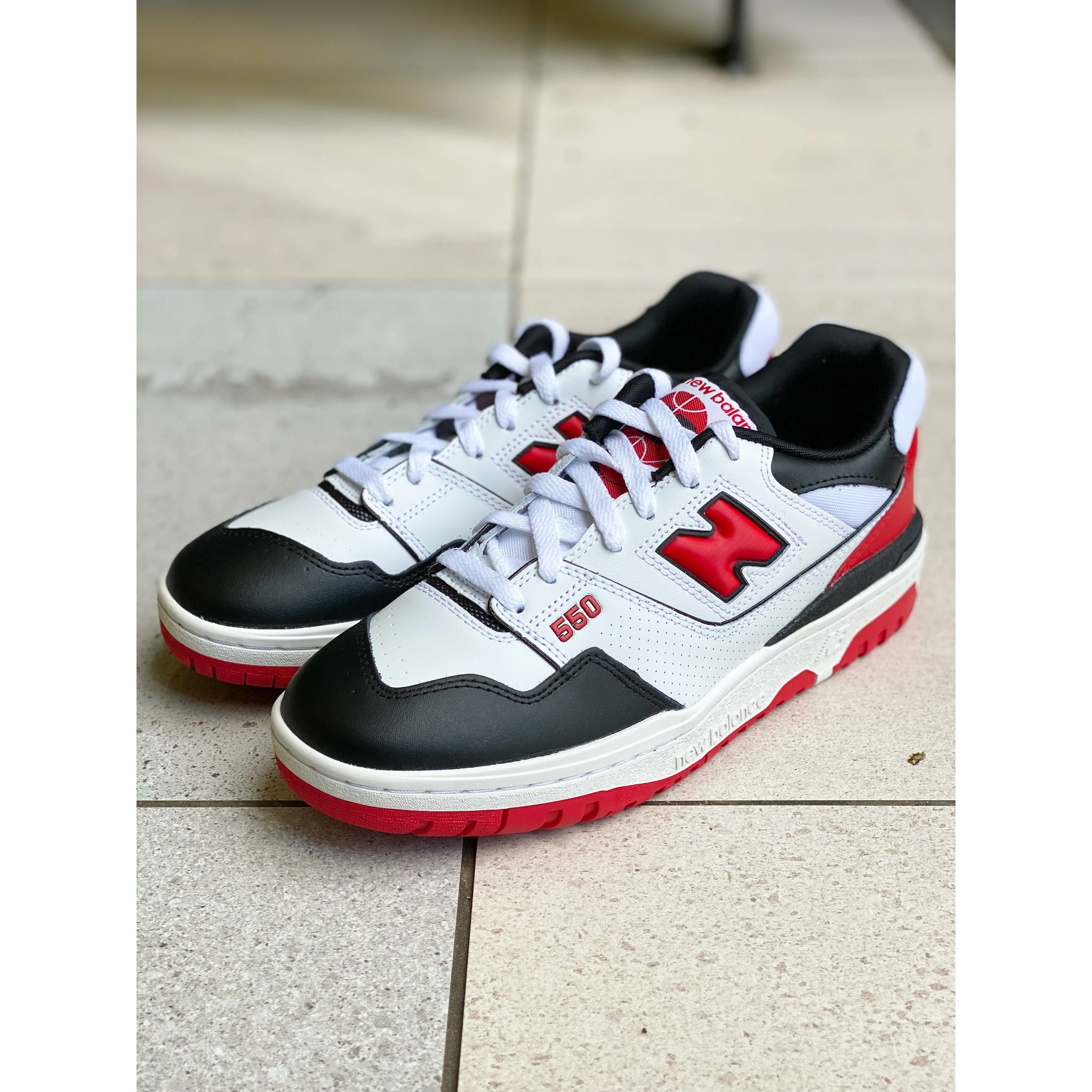 New Balance 550 Black Red White