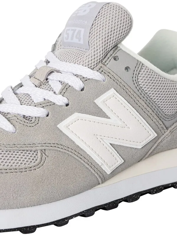 New Balance 574 Suede Trainers - Grey