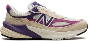 New Balance 990v6 Made in USA Macadamia Nut Magenta sneakers Neutrals