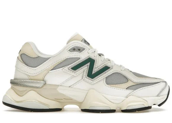 New Balance Unisex 9060 Sneakers - White/Green/Beige