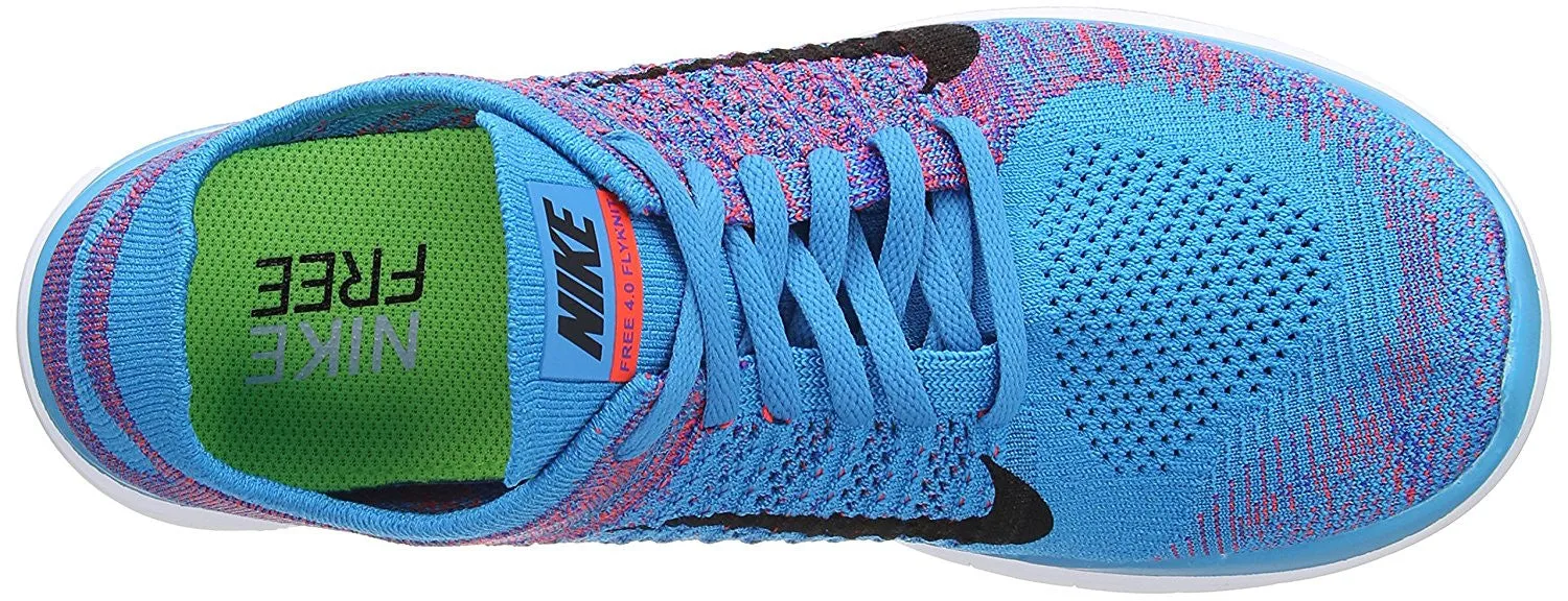 Nike Free 4.0 Flyknit Round Toe Synthetic Running Shoe