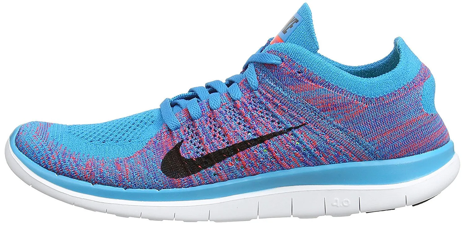 Nike Free 4.0 Flyknit Round Toe Synthetic Running Shoe