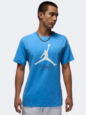 Nike Jordan Jumpman Flight Men Basketball T-Shirt Blue/White