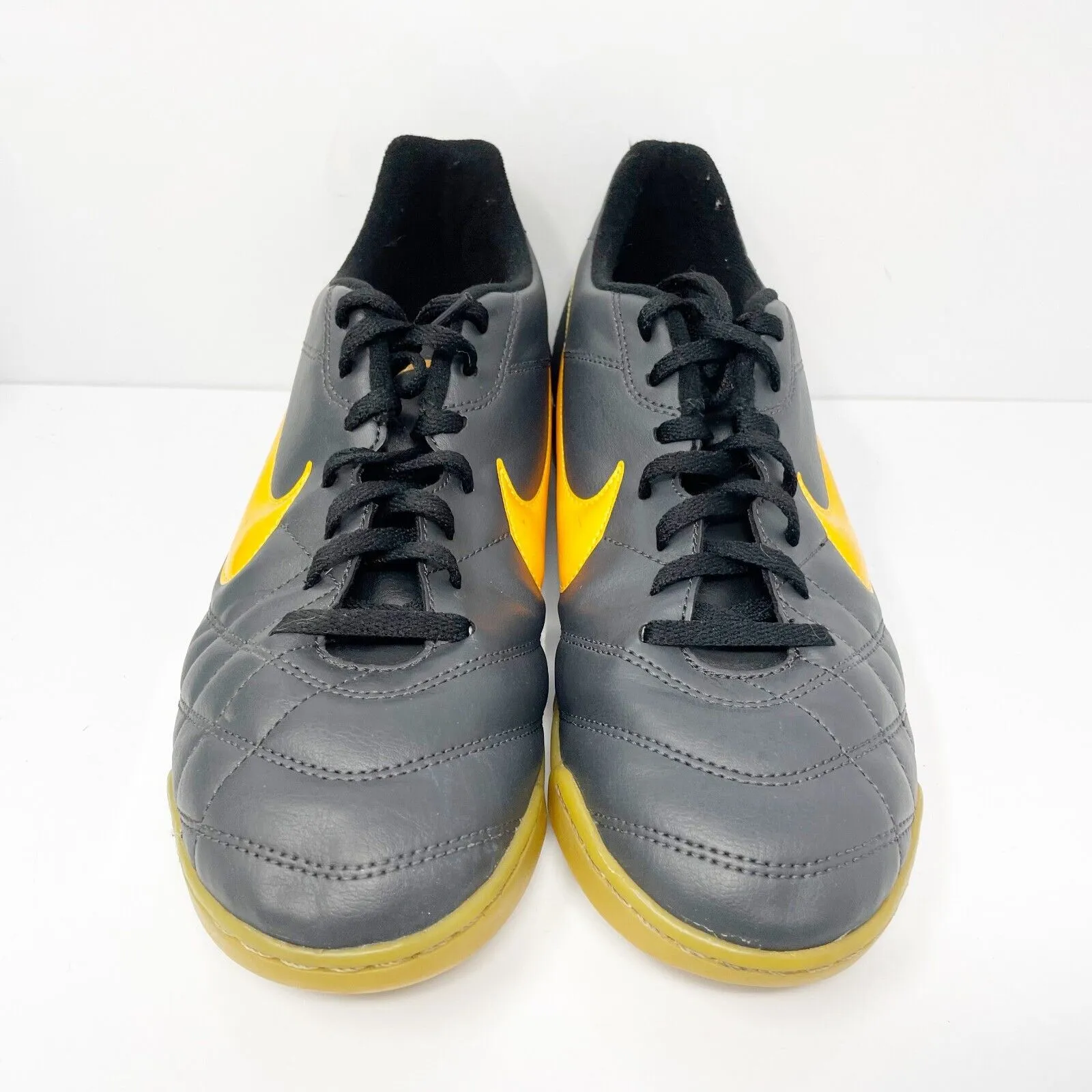 Nike Mens Tiempo Rio IC 509039-080 Black Soccer Cleats Shoes Size 9.5