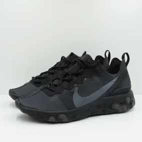 Nike React Element 55 Triple Black