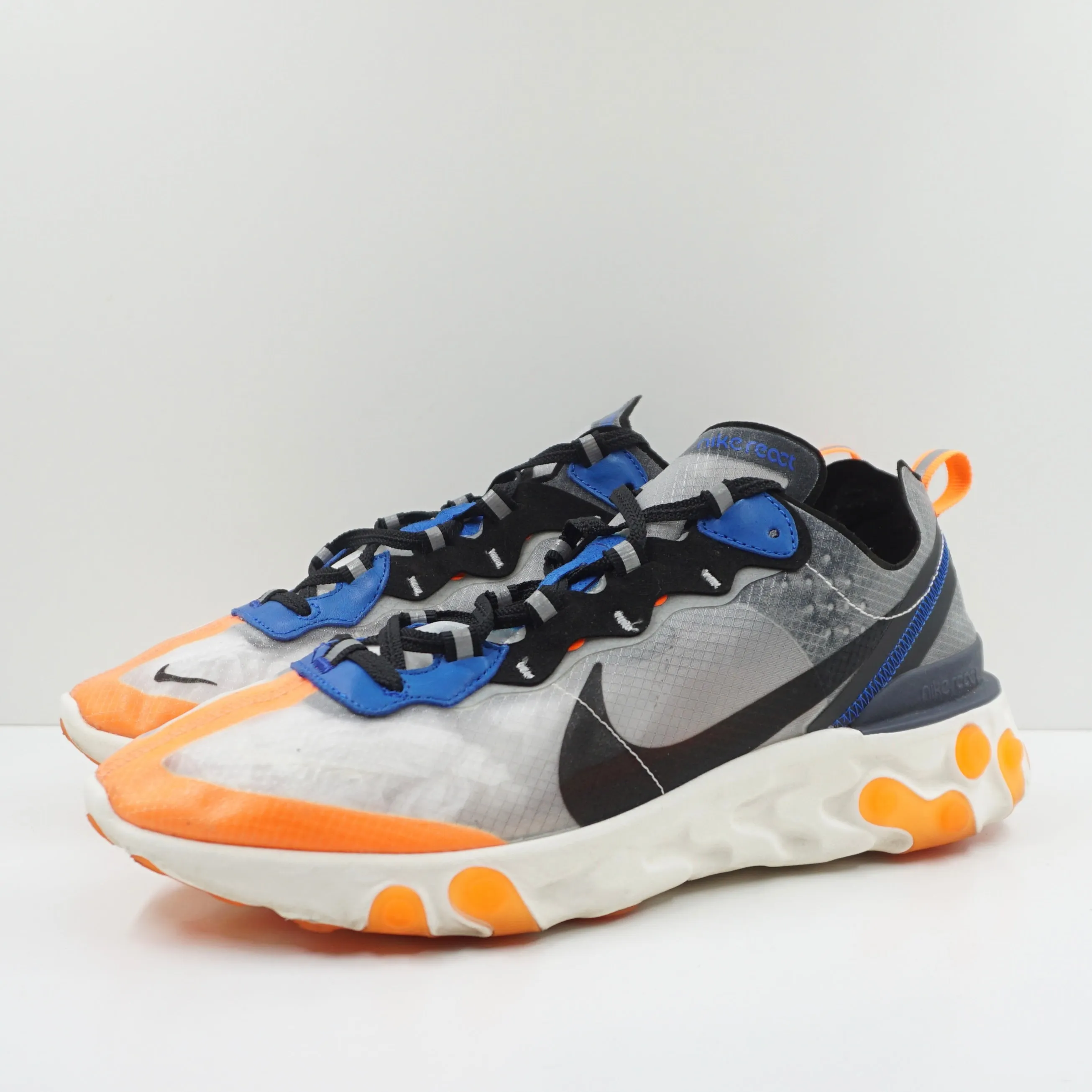 Nike React Element 87 Thunder Blue/Total Orange