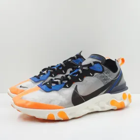 Nike React Element 87 Thunder Blue/Total Orange