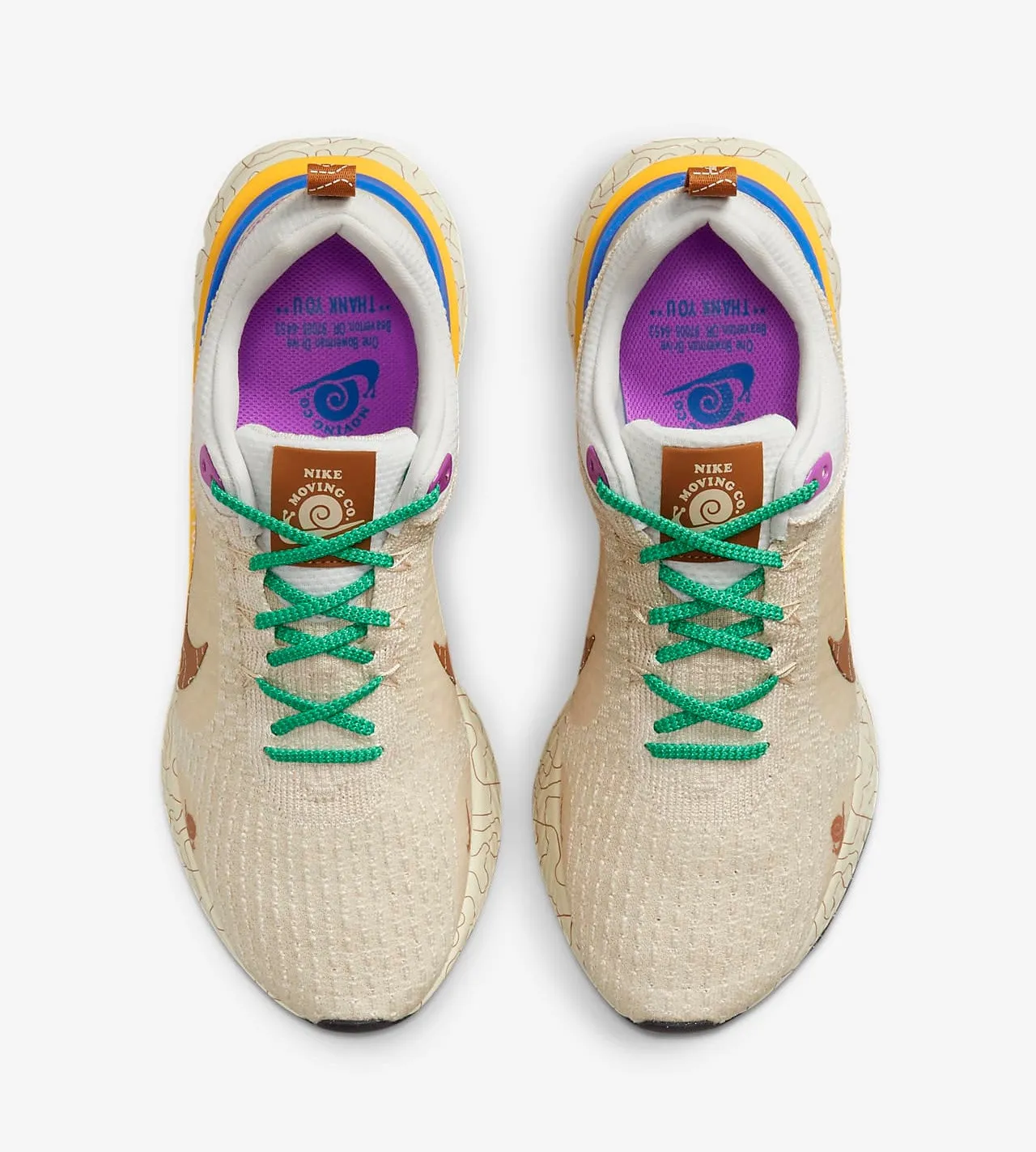 Nike React Infinity Run Flyknit 3 Premium Moving Company Phantom Oatmeal Citron Pulse DZ3025-001