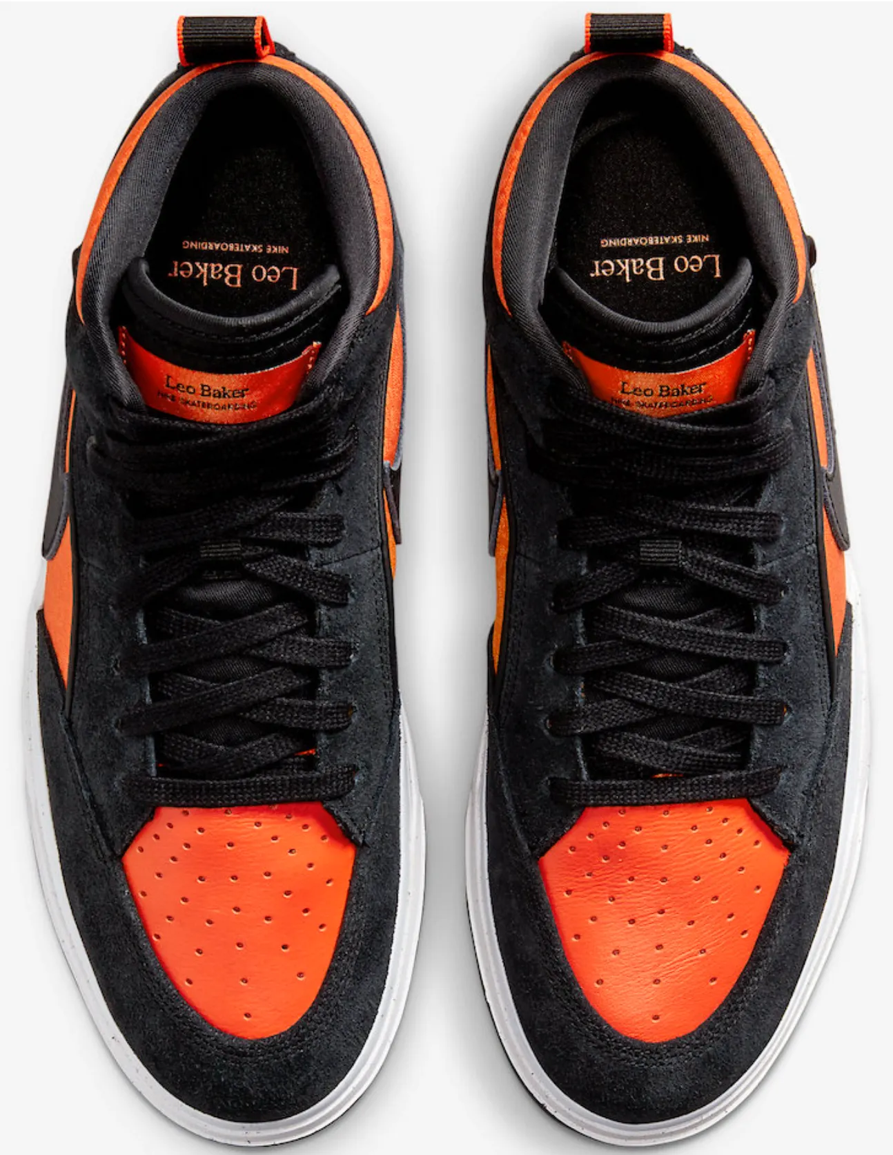 Nike SB React Leo Baker (Black/Electro Orange)