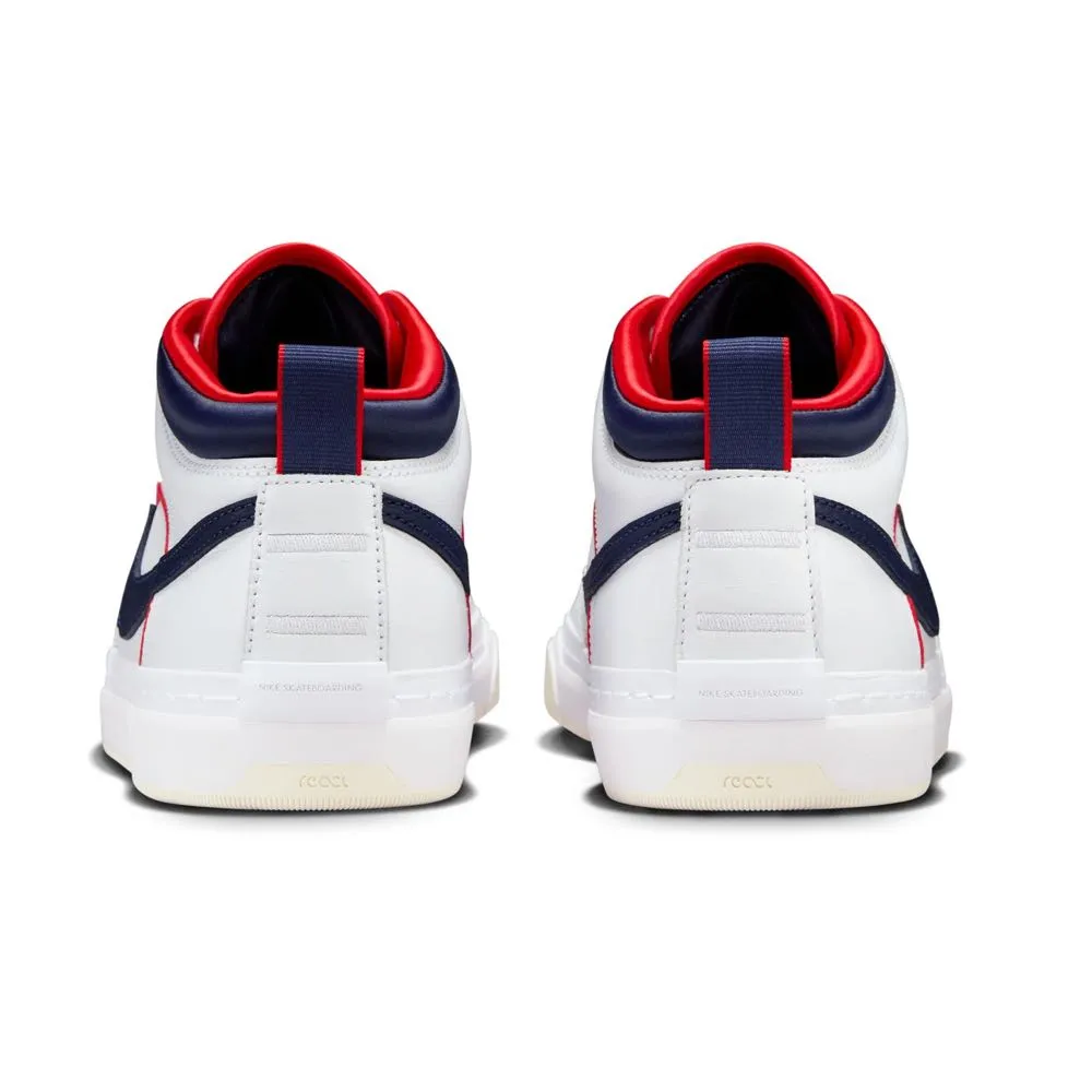 Nike SB React Leo White-Midnight Navy