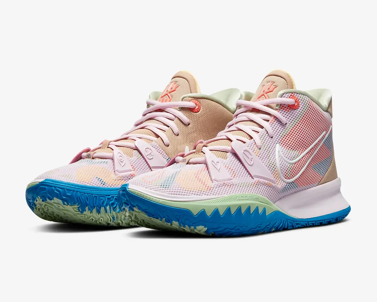 Nike Zoom Kyrie 7 EP Regal Pink Hemp Honeydew White CQ9327-600