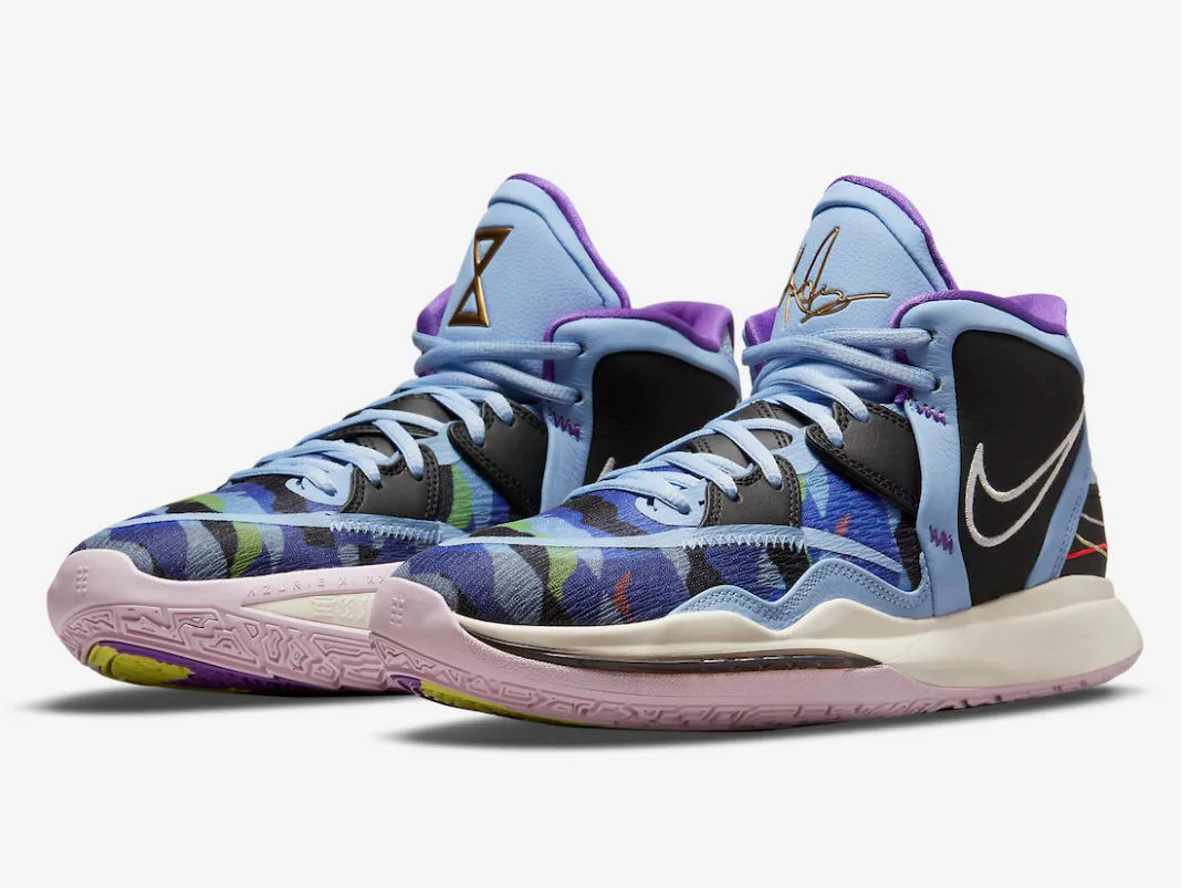 Nike Zoom Kyrie 8 Infinity EP Blue Black Purple Green Gold DC9134-400