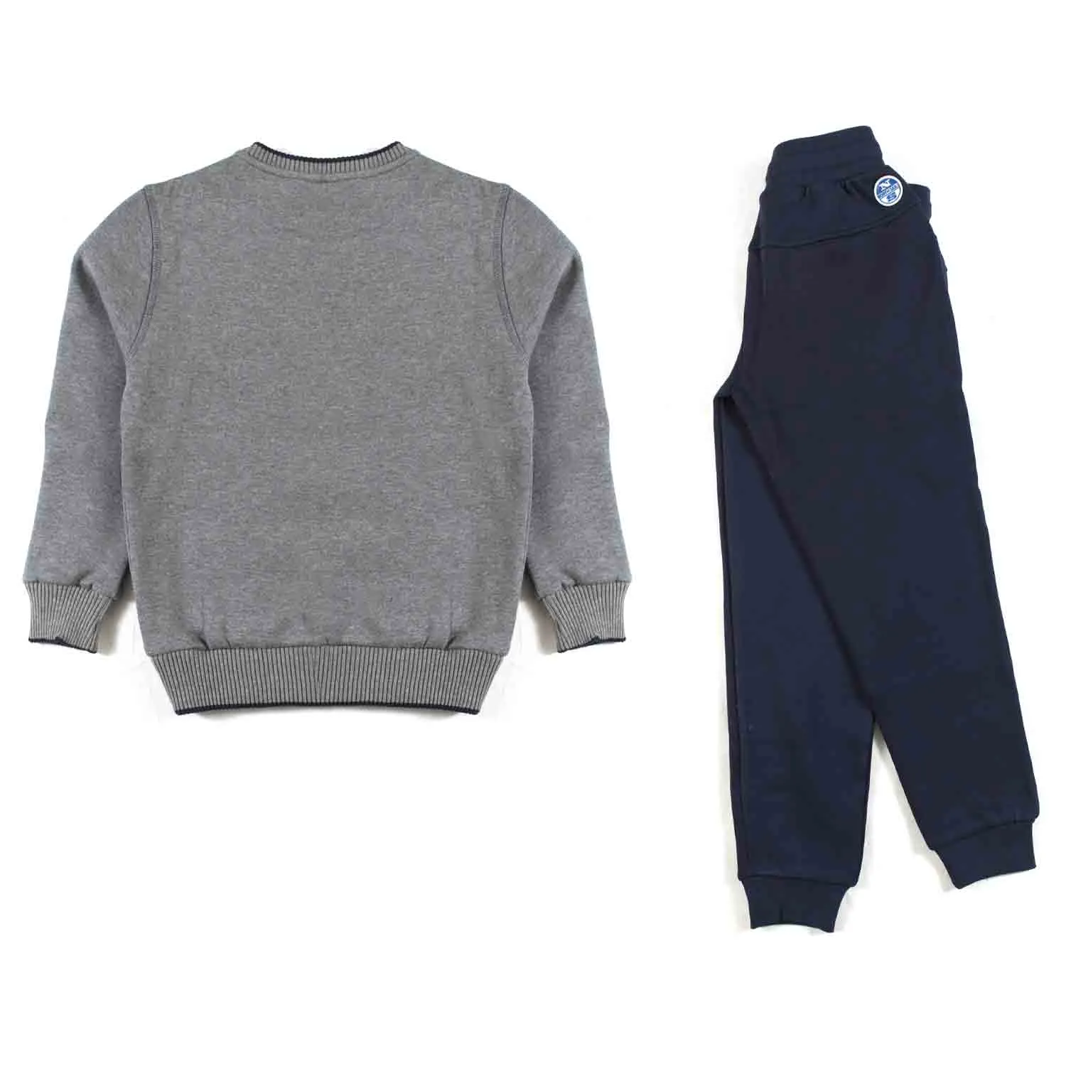 North Sails Gray And Blue 2 Piece Tracksuit For Child And Teenager