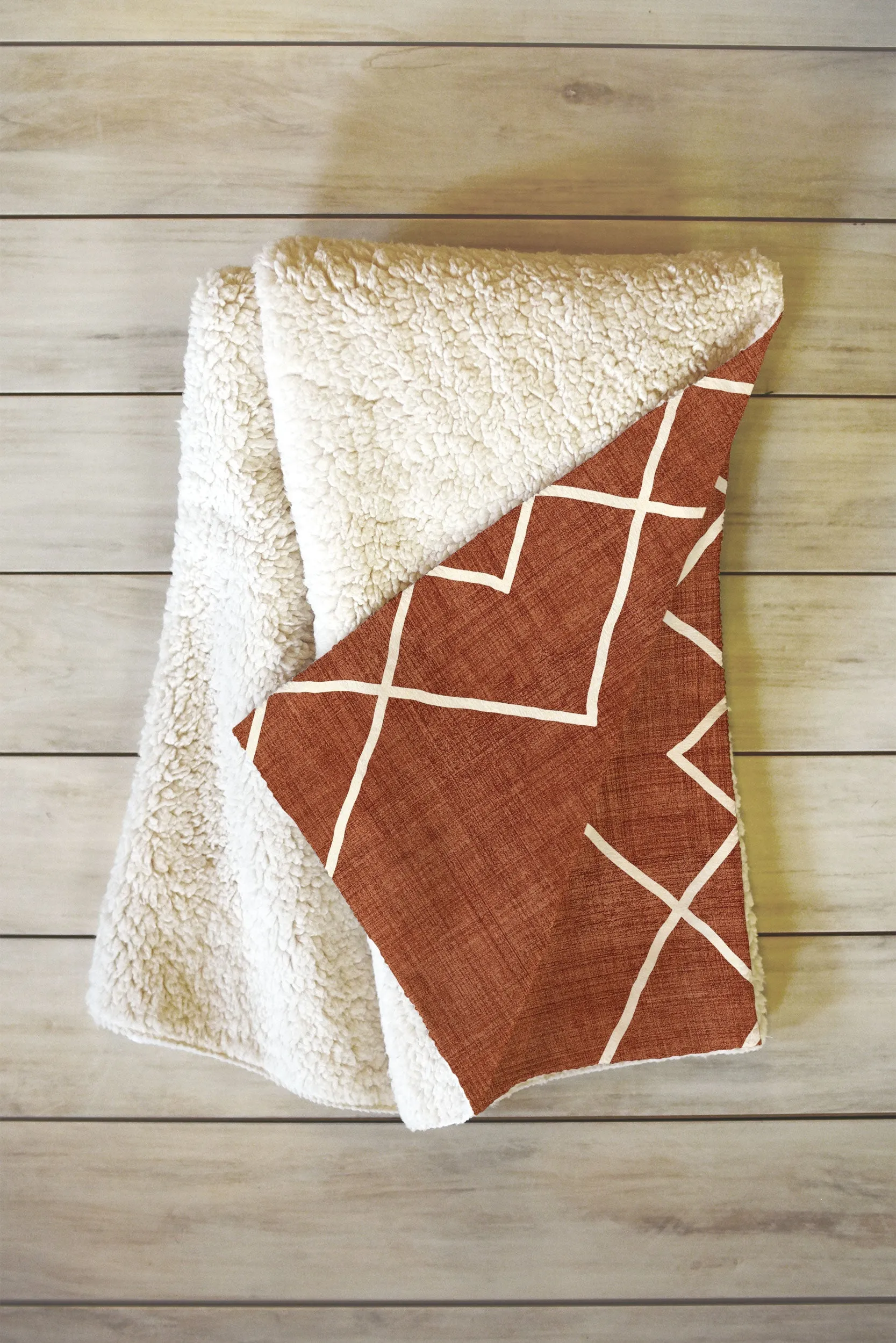 Nudo Rust Fleece Throw Blanket (DS) DD