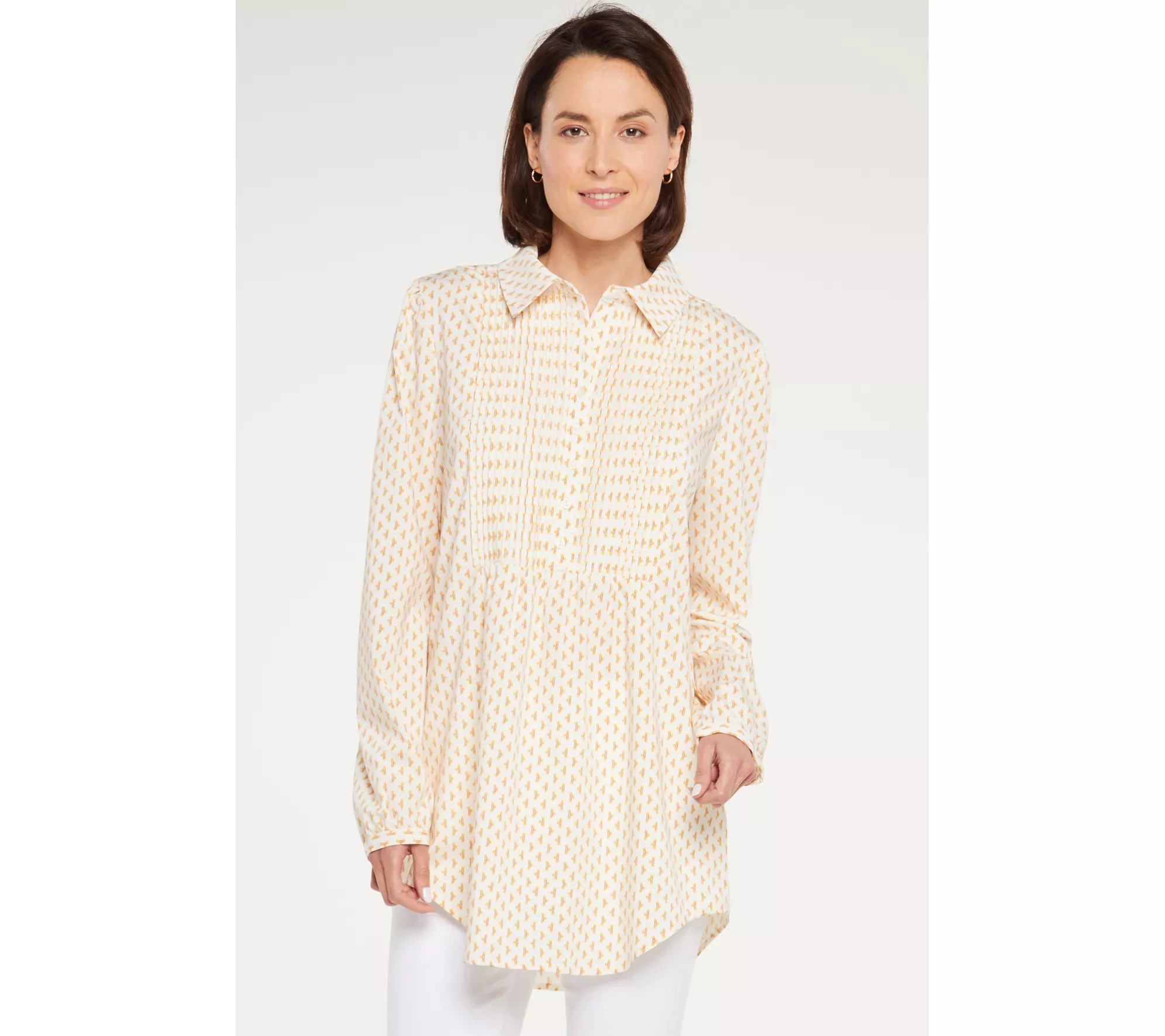 NYDJ Pleated Tunic Top