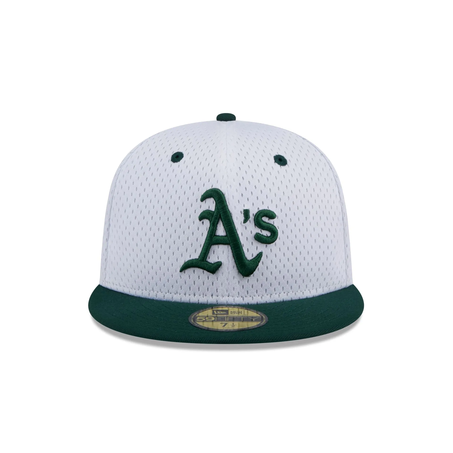 Oakland Athletics Throwback Mesh 59FIFTY Fitted Hat