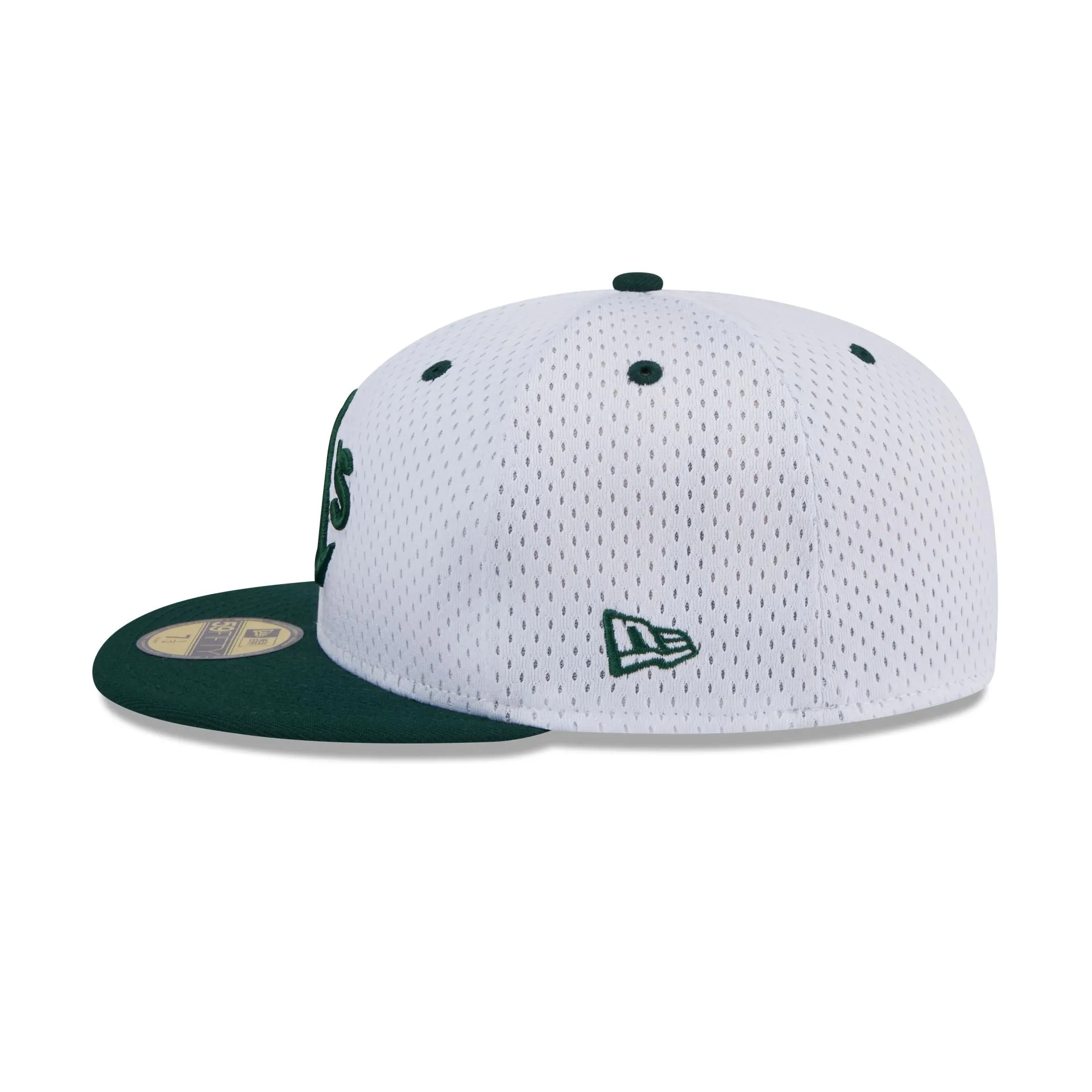 Oakland Athletics Throwback Mesh 59FIFTY Fitted Hat