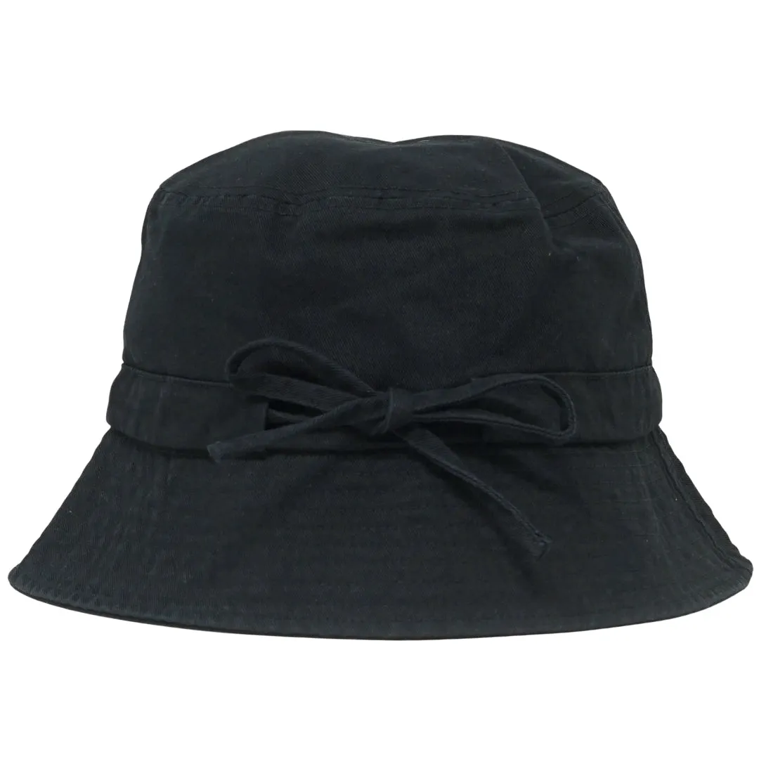 Parajumpers Bold Embroidered Logo Black Bucket Hat