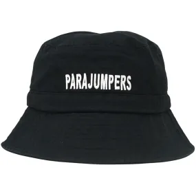 Parajumpers Bold Embroidered Logo Black Bucket Hat