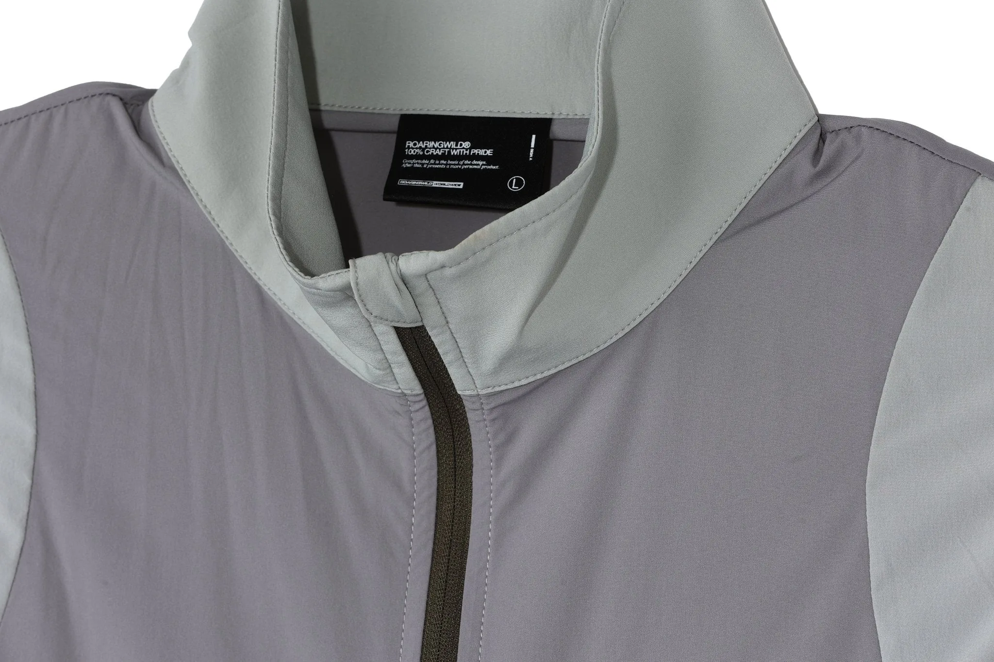 Patchwork Training Vest in Grey-