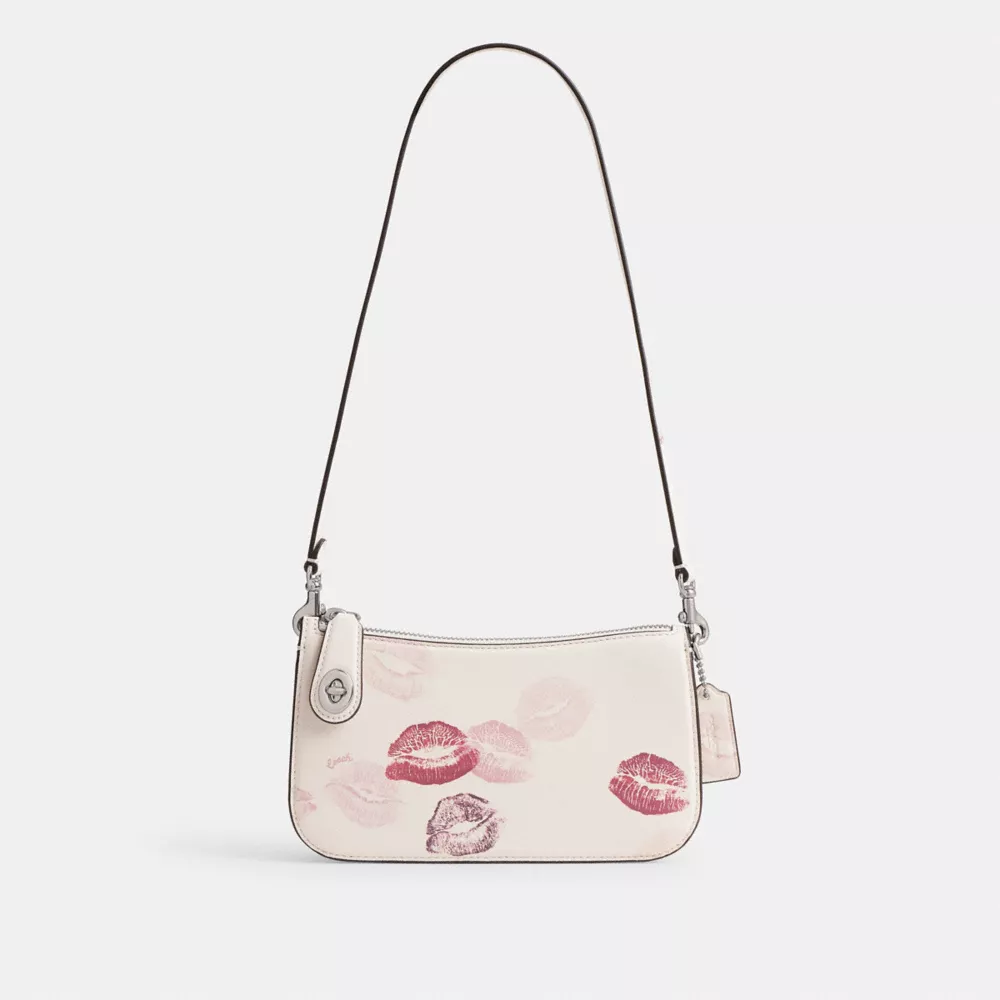 PENN SHOULDER BAG WITH LIP PRINT