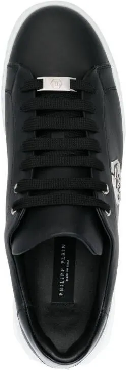 Philipp Plein low-top leather sneakers Black