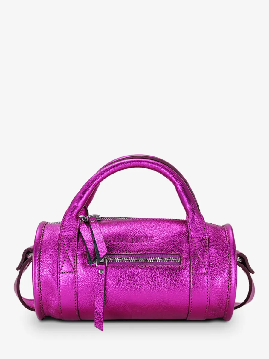 Pink Leather Cross-body Bag for Women - Charlie Electric Pink | PAUL MARIUS