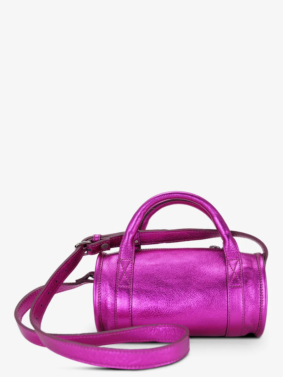 Pink Leather Cross-body Bag for Women - Charlie Electric Pink | PAUL MARIUS