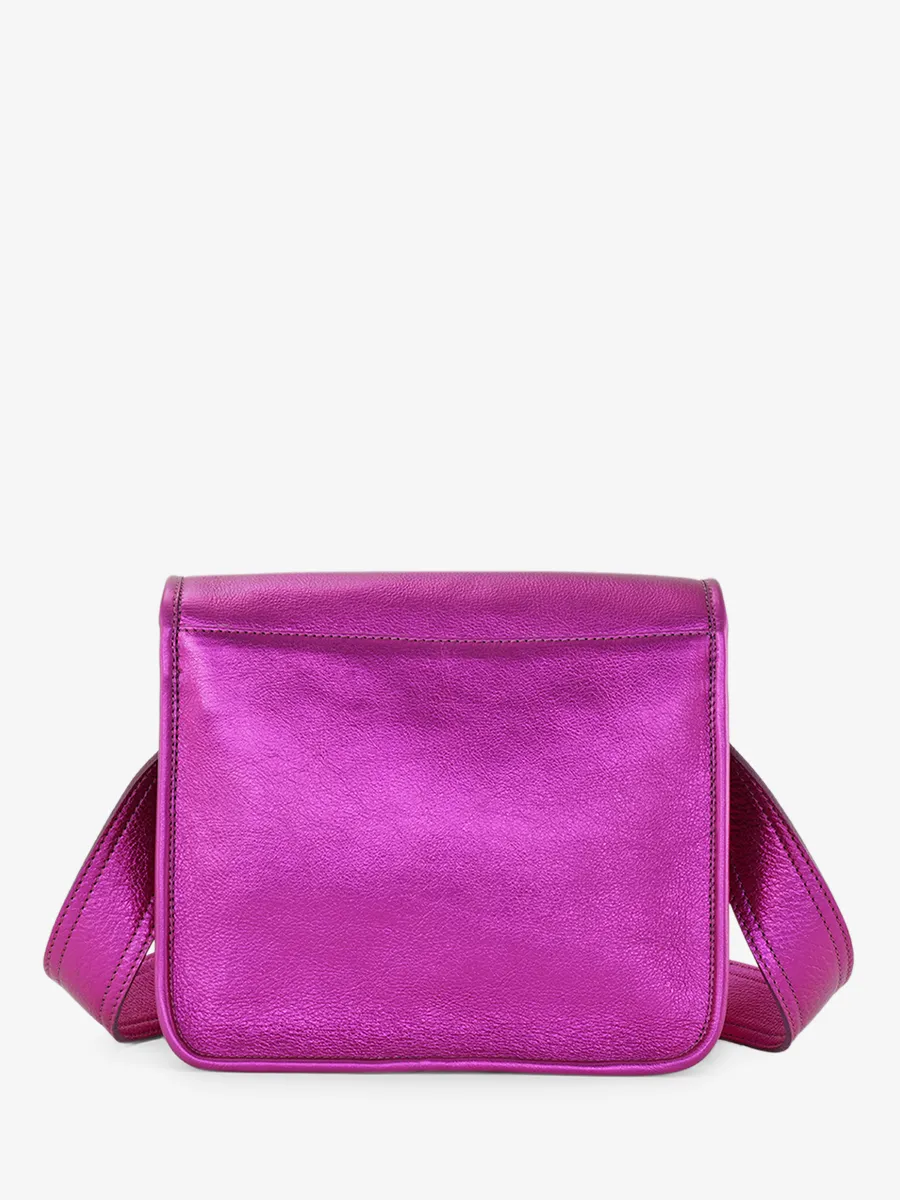 Pink Leather Cross-body Bag for Women - LaSacoche S Electric Pink | PAUL MARIUS