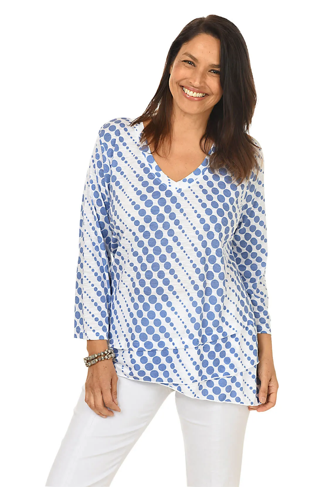 Polka Dot Layered Tunic