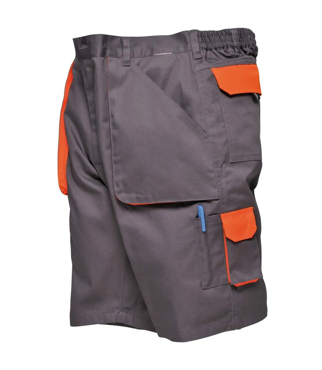 Portwest Mens Contrast Workwear Shorts (Charcoal) (UTRW971)