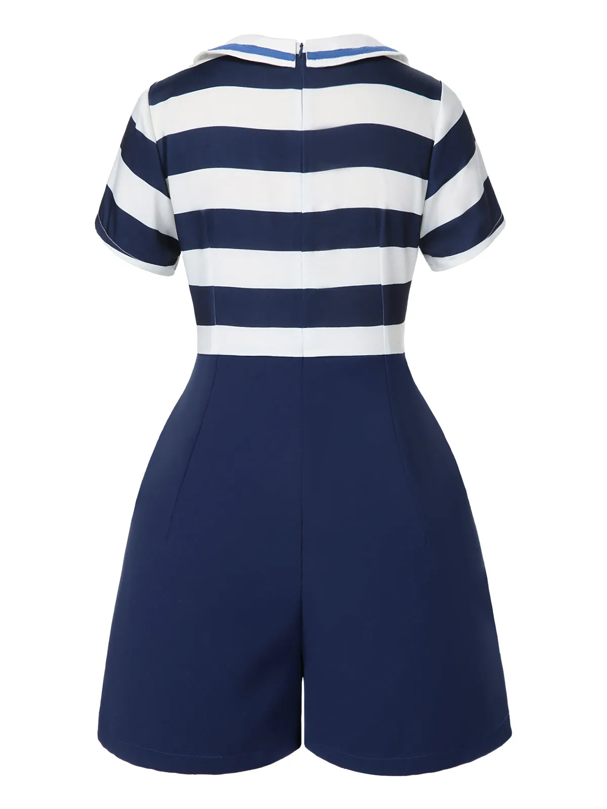 [Pre-Sale] 1950s Stripes Bow Nautical-Inspired Sailor Romper