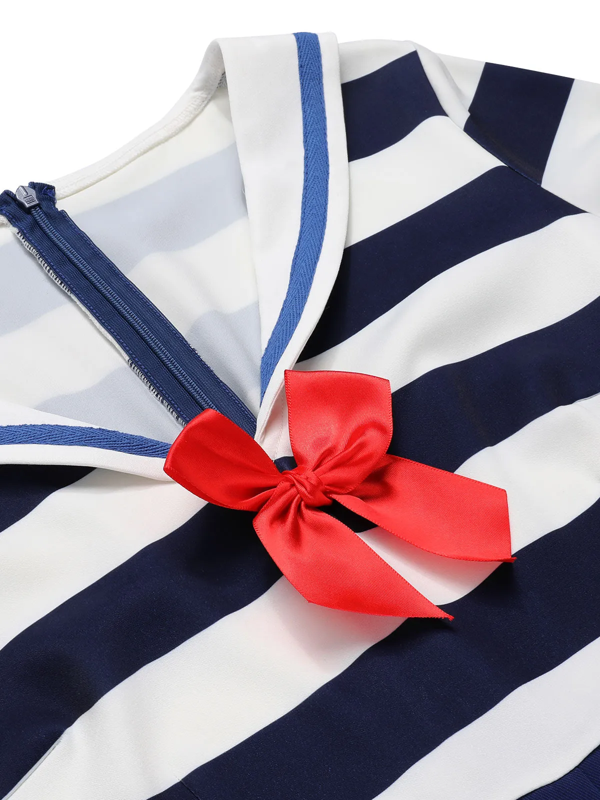 [Pre-Sale] 1950s Stripes Bow Nautical-Inspired Sailor Romper