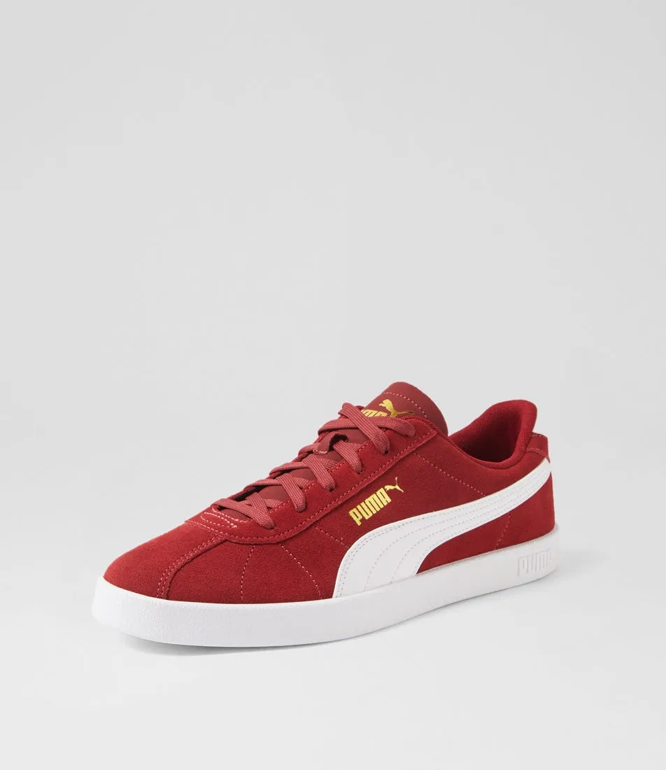 PUMA 397444 Puma Club 2 Red White Gold Sneakers